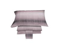 Dondi Home | Set Lenzuola Matrimoniale Shades 250x290 Cm, 100% Raso di Cotone 300 TC, 2 Federe e Lenzuola 100% Raso di Cotone 300 TC, Microfantasia, Colore Tortora - Made In Italy