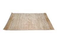Dondi Home Tappeto bagno, realizzato in morbido tessuto jacquard da 1600 gr/mq con retrto gommato antiscivolo, misura 60x100 cm, art. Loft col. sabbia