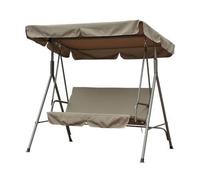 Dondolo 3 posti in acciaio con tettuccio parasole Relax