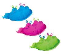 Dondolo 3 Posti 103,5x45,5x34,5 cm in Plastica Blu o Rosa o Verde