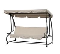 Dondolo 3 Posti Reclinabile Letto da Giardino Sofa Terrazzo Cuscini Telo Esterno