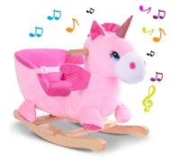 Dondolo Cavalcabile Peluche Giocattolo con Effetti Sonori Maniglie e Cintura di Divertiti un mondo con il simpatico animale a dondolo targato Bakaji!Questo fantastico dondolo è realizzato interamente