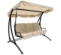 Dondolo da Giardino 3 Posti in Metallo Soriani Avorio