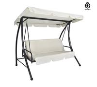 Dondolo da giardino 3 posti trasformabile in letto mod. Cayman