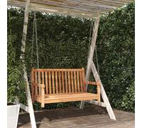 Dondolo da Giardino in Legno Massello di Teak 114x60x64 cm