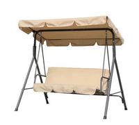 Dondolo da Giardino in Metallo 3 Posti mod. Amantea 170X110X153H Cm Papillon