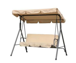 Dondolo da Giardino in Metallo 3 Posti mod. Amantea 170X110X153H Cm Papillon