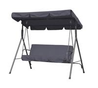 Dondolo da giardino in metallo Nantes Garden Point antracite