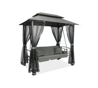 Dondolo da giardino in metallo Nicea di Garden Point antracite