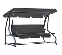 Dondolo da giardino in metallo Roma Garden Point antracite