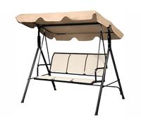 Dondolo da giardino Tommy in acciaio e tessuto 3 posti