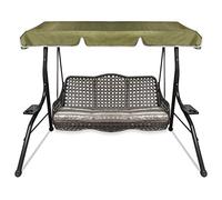 Dondolo di ricambio universale da giardino a 3 posti, rivestimento di ricambio per tetto parasole (grande, verde)