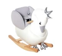 Dondolo Giocattolo a Forma di Cigno Bianco e Grigio Bambini 18-36 Mesi