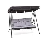 Dondolo 3 posti grigio grandmada reclinabile a letto arredo giardino per esterno