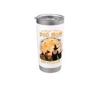 Dondolo il cane mamma e strega vita belga Malinois Halloween Bicchiere termico in acciaio inox doppia parete
