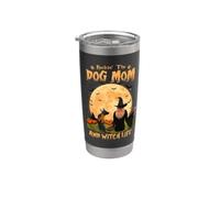Dondolo il cane mamma e strega vita belga Malinois Halloween Bicchiere termico in acciaio inox doppia parete