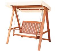 DONDOLO IN LEGNO IMPRESSION VIET TRATTATO CON CUSCINI E RACCORDERIA IN OTTONE