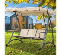 DONDOLO IN METALLO 3 POSTI CREVAN PAPILLON CM. 193x120x167