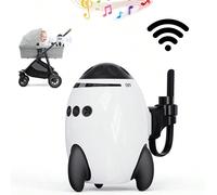 Dondolo per passeggino per bambini con velocità di vibrazione regolabile e 11 suoni bianchi rilassanti, dondolo per il sonno ricaricabile senza mani, accessori portatili per passeggini e culle, attrez