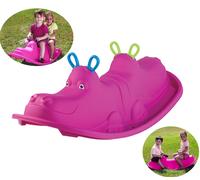 Dondolo ROSA Bambini Giardino 2 posti Gioco Esterno Interno 1 Posto con Maniglie