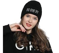 DonDon Berretto Donna Invernale Beanie nero Statement - BAD HAIR DAY