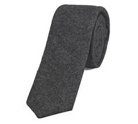 DonDon cravatta stretta da uomo 6 cm cotone - grigio basalto