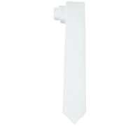 DonDon cravatte da uomo fatte a mano aspetto di seta 6 cm Bianco