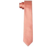 DonDon cravatte da uomo fatte a mano aspetto di seta 6 cm Color salmone
