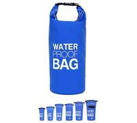 DonDon Dry Bag Borsa Impermeabile da 2l, 5l, 10l, 15l, 20l, 30l con Tracolla - Blu 20 Litri
