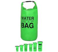 DonDon Dry Bag Borsa Impermeabile da 2l, 5l, 10l, 15l, 20l, 30l con Tracolla - Verde 30 Litri