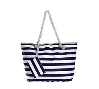DonDon Grande borsa da spiaggia idrorepellente con cerniera Borsa a tracolla Shopper