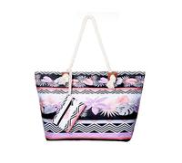 DonDon Grande borsa da spiaggia idrorepellente con cerniera Borsa a tracolla Shopper