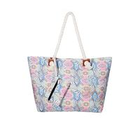 DonDon Grande borsa da spiaggia idrorepellente con cerniera Borsa a tracolla Shopper