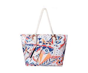 DonDon Grande borsa da spiaggia idrorepellente con cerniera Borsa a tracolla Shopper Arte Moderna