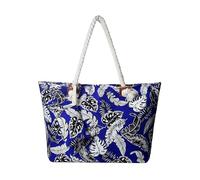 DonDon Grande borsa da spiaggia idrorepellente con cerniera Borsa a tracolla Shopper Foglie e piume