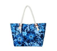 DonDon Grande borsa da spiaggia idrorepellente con cerniera Borsa a tracolla Shopper Hippie Psichedelico anni '70