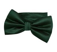 DonDon papillon da uomo 12 x 6 cm già legato e infinitamente regolabile - verde scuro