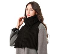 DonDon Sciarpa Donna Invernale Lana Sciarpa Lavorata a Maglia - Marrone