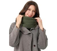 DonDon sciarpa Donna invernale scaldacollo sciarpa di lana Sciarpa lavorata a maglia - Verde oliva