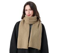 DonDon sciarpa Donna invernale sciarpa di lana Sciarpa lavorata a maglia - Beige