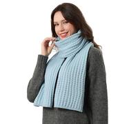 DonDon sciarpa Donna invernale sciarpa di lana Sciarpa lavorata a maglia - Blu chiaro