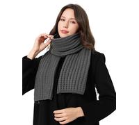 DonDon sciarpa Donna invernale sciarpa di lana Sciarpa lavorata a maglia - Grigio scuro