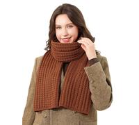 DonDon sciarpa Donna invernale sciarpa di lana Sciarpa lavorata a maglia - Marrone chiaro