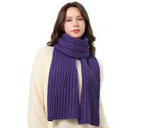 DonDon sciarpa Donna invernale sciarpa di lana Sciarpa lavorata a maglia - Viola