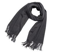 DonDon Sciarpa Donna Invernale Sciarpa die lana grande Scialle Inverno calda e morbida 200 x 70 cm - Grigio scuro