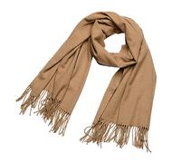 DonDon Sciarpa Donna Invernale Sciarpa die lana grande Scialle Inverno calda e morbida 200 x 70 cm - Marrone chiaro