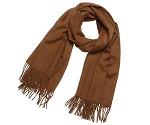 DonDon Sciarpa Donna Invernale Sciarpa die lana grande Scialle Inverno calda e morbida 200 x 70 cm - Marrone