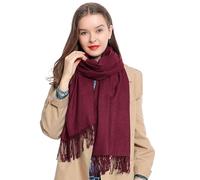 DonDon Sciarpa Donna Invernale Sciarpa Inverno Scialle Stola morbida e calda 185 x 65 cm - bacca