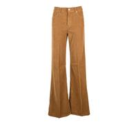 Dondup - Amber Wide Leg Fit - - Trousers - Donna - Beige - W32