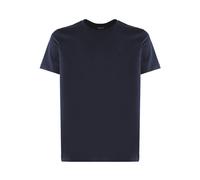 Dondup - Cotton Magliette Uomo Blu con Logo - Cotone Italiano - -Tops -Uomo -Blu -M